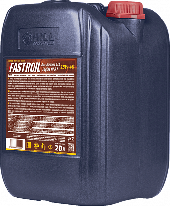 Fastroil Gas Medium Ash Engine oil 1,0 SAE 15W-40 - 2